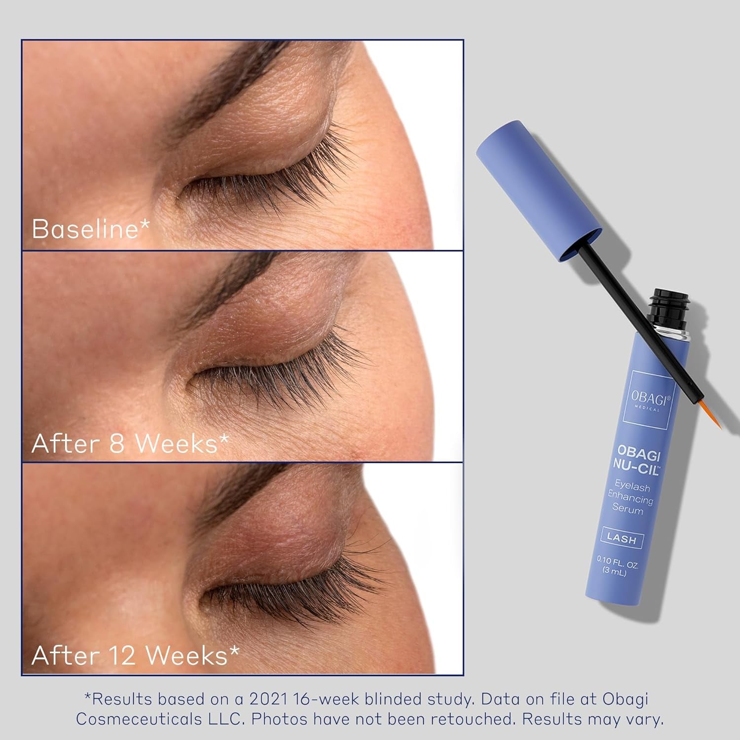 Obagi Nu-Cil Eyelash Enhancing Serum – Nourishing Lash Serum with Biotin for Thicker & More Defined-Looking Lashes