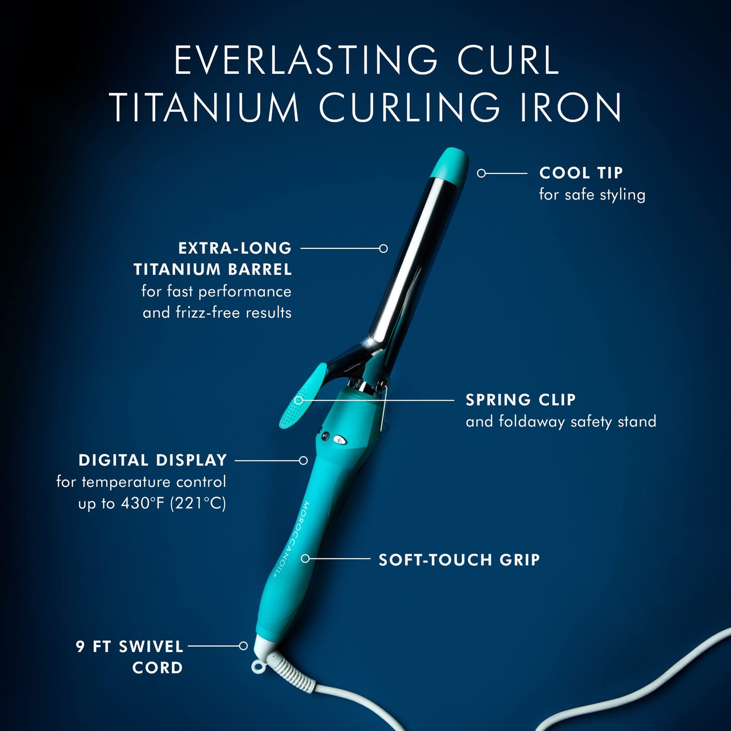 Moroccanoil Everlasting Curl Titanium Curling Iron (1-Inch Barrel)