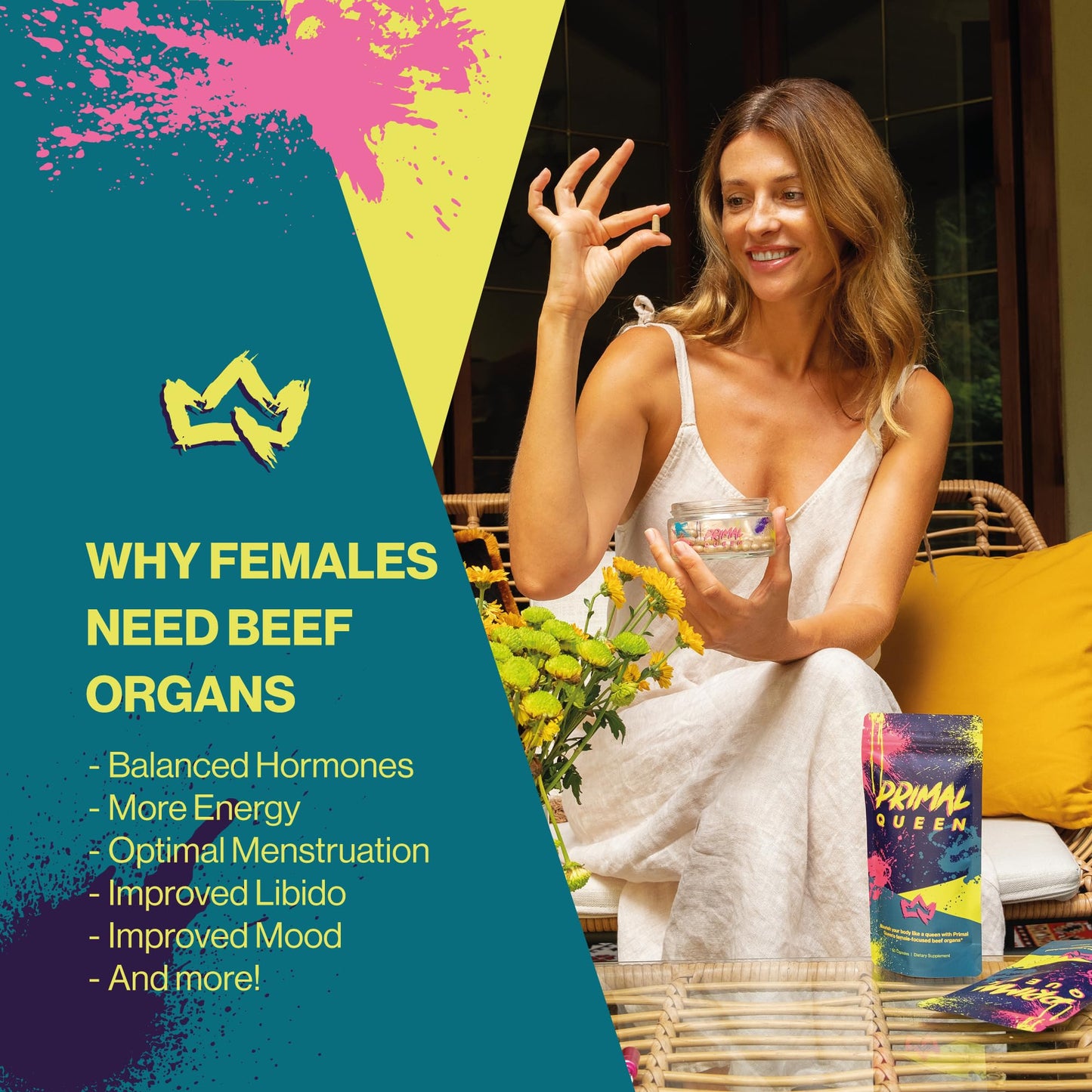 Primal Queen Female-Optimized Beef Organ Superfood Supplement