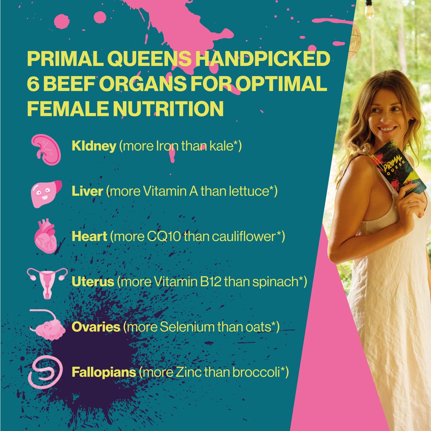 Primal Queen Female-Optimized Beef Organ Superfood Supplement